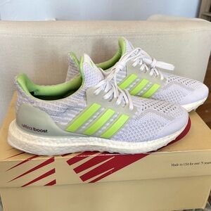 Adidas Ultraboost 5.0 DNA Women’s 7 Glow In The Dark G58760 White Neon